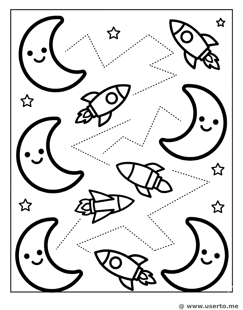 Cosmic Rocket Zig-Zag