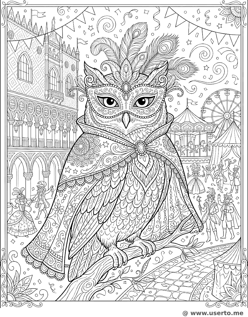 Die venezianische Maskenball-Eule