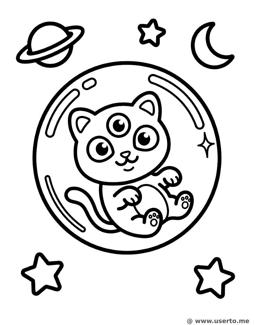 O Passeio de Bolha do Gatinho Espacial