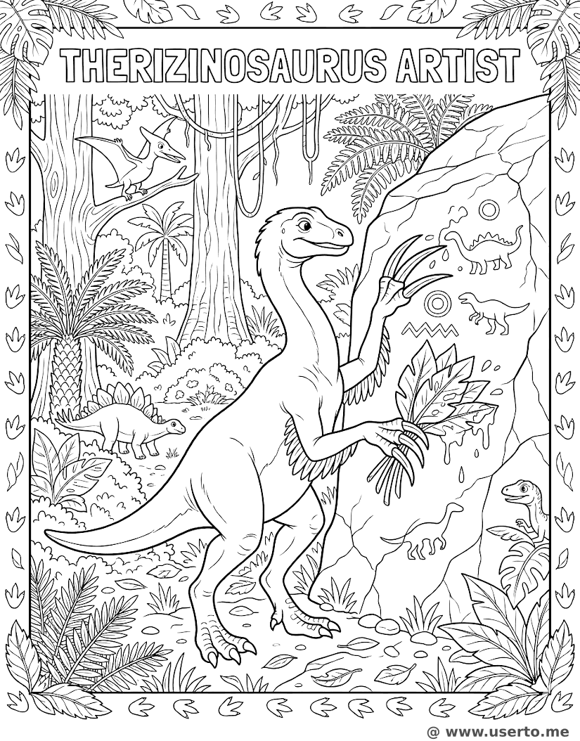 Therizinosaurus the Artist