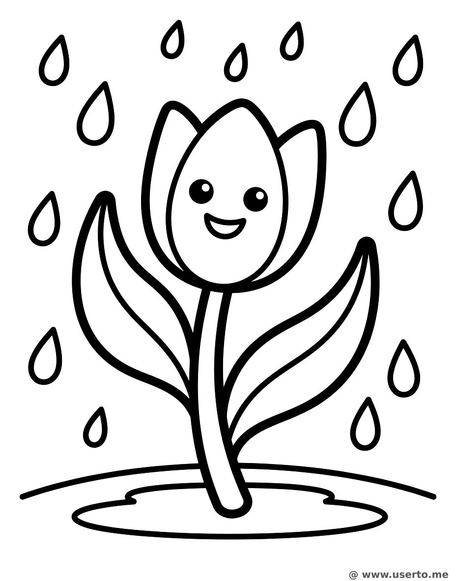 El Tulipán que Baila en la Lluvia