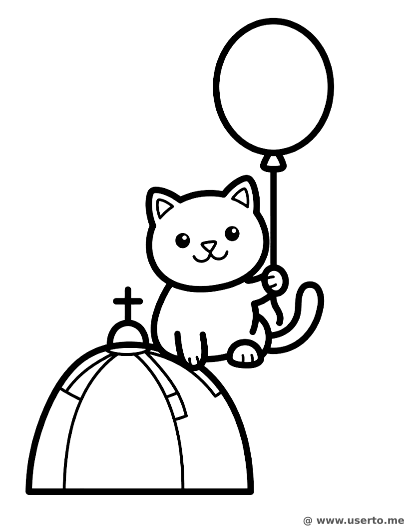 Gatinho nas Cúpulas de Doces