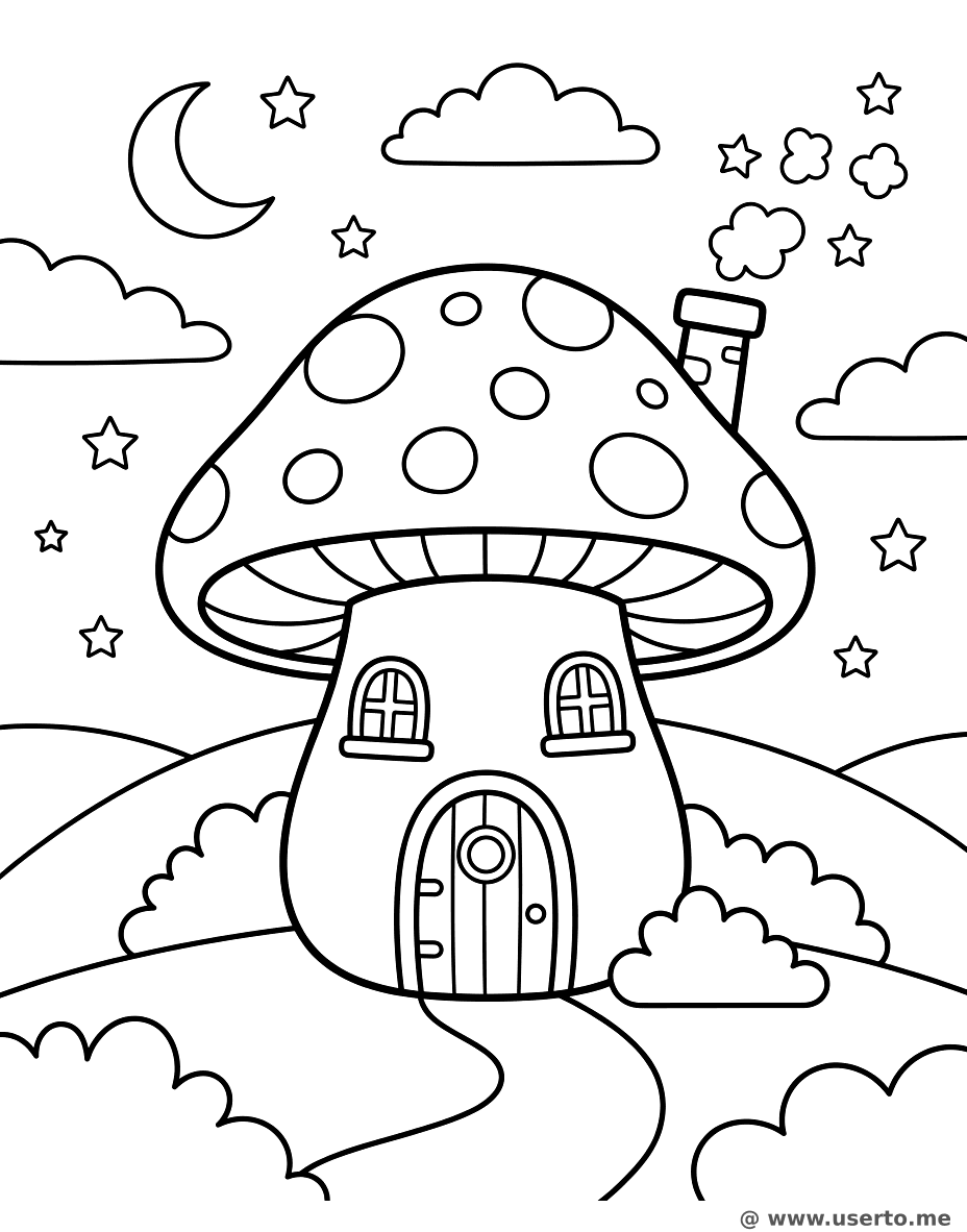 Magical Mushroom Village House