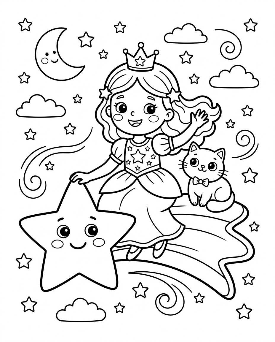 Space Princess on a Star
