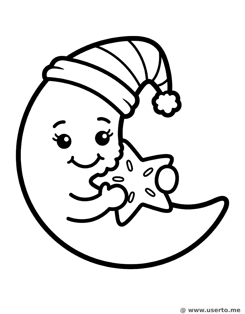 La galleta de estrella de la Luna