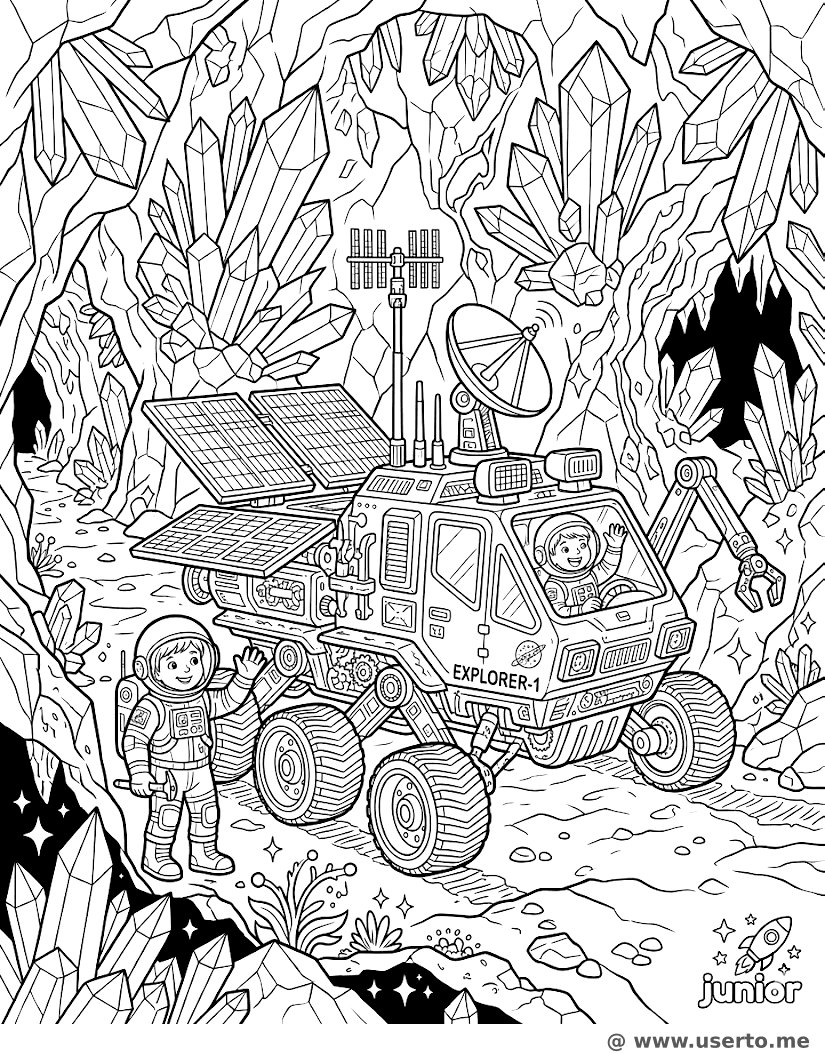 Crystal Cave Space Rover