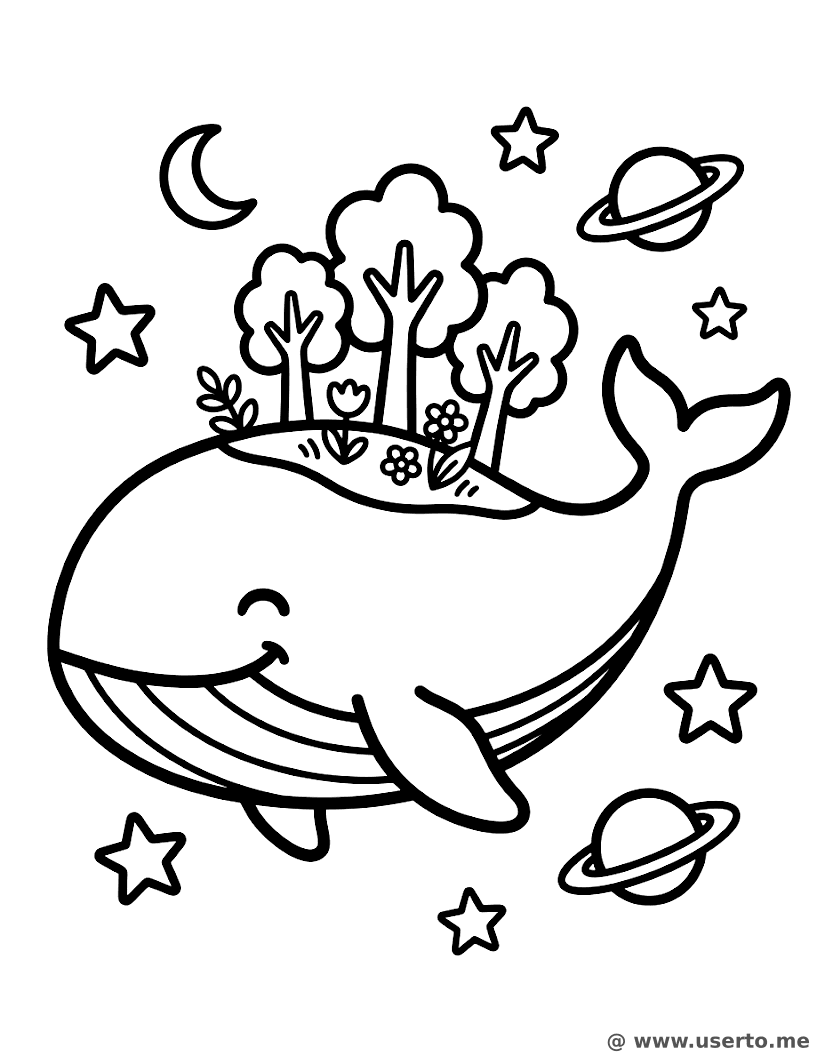 The Cosmic Whale's Hidden Garden