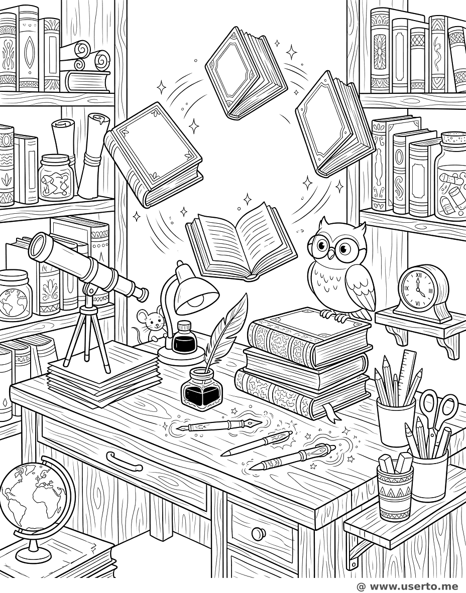 The Enchanted Study Desk