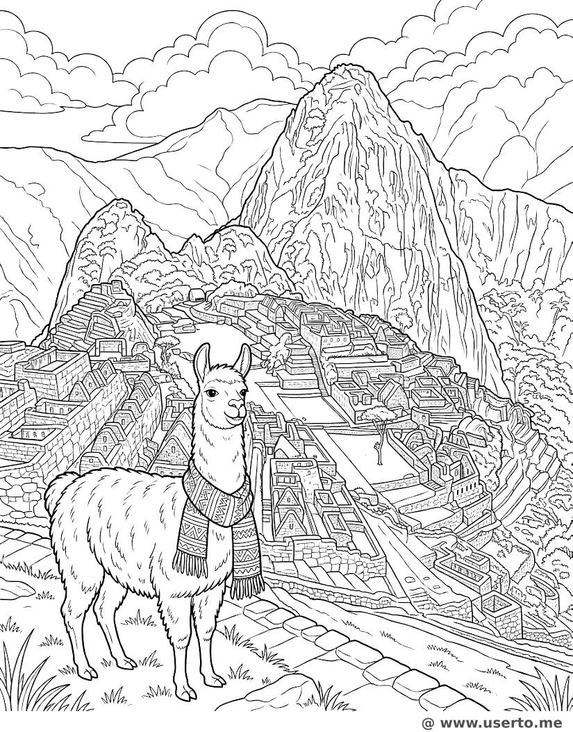 Llama Journey at Machu Picchu