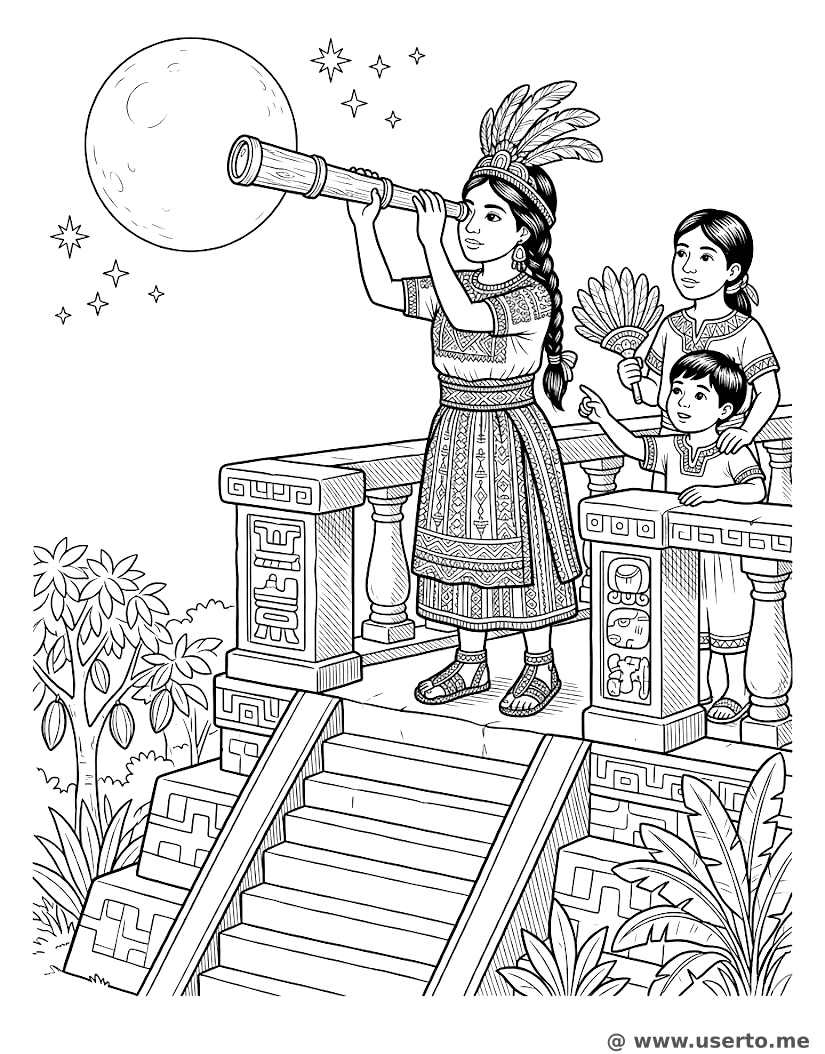 Princesa Maya Mapas Estelares