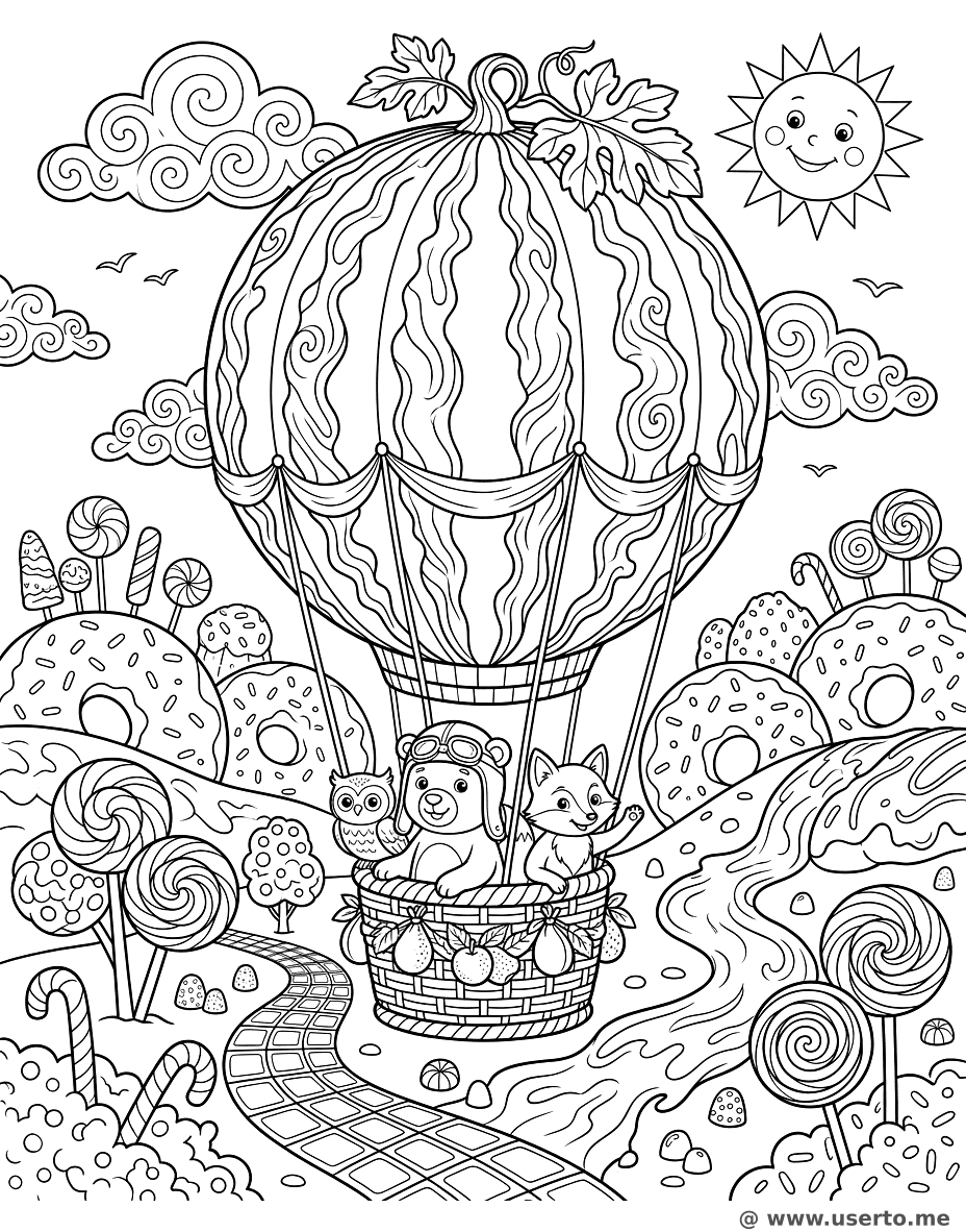 El Gran Vuelo del Globo de Frutas