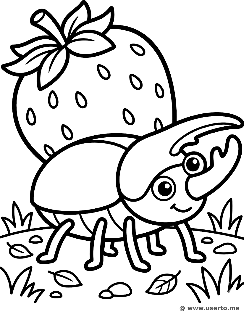 Strong Rhinoceros Beetle's Prize