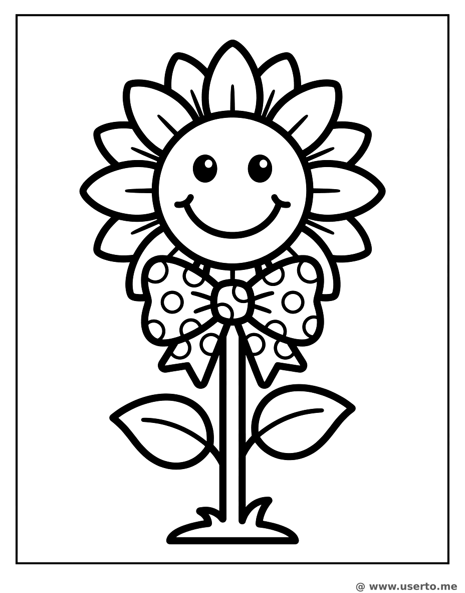 Pretty Bow Sunflower