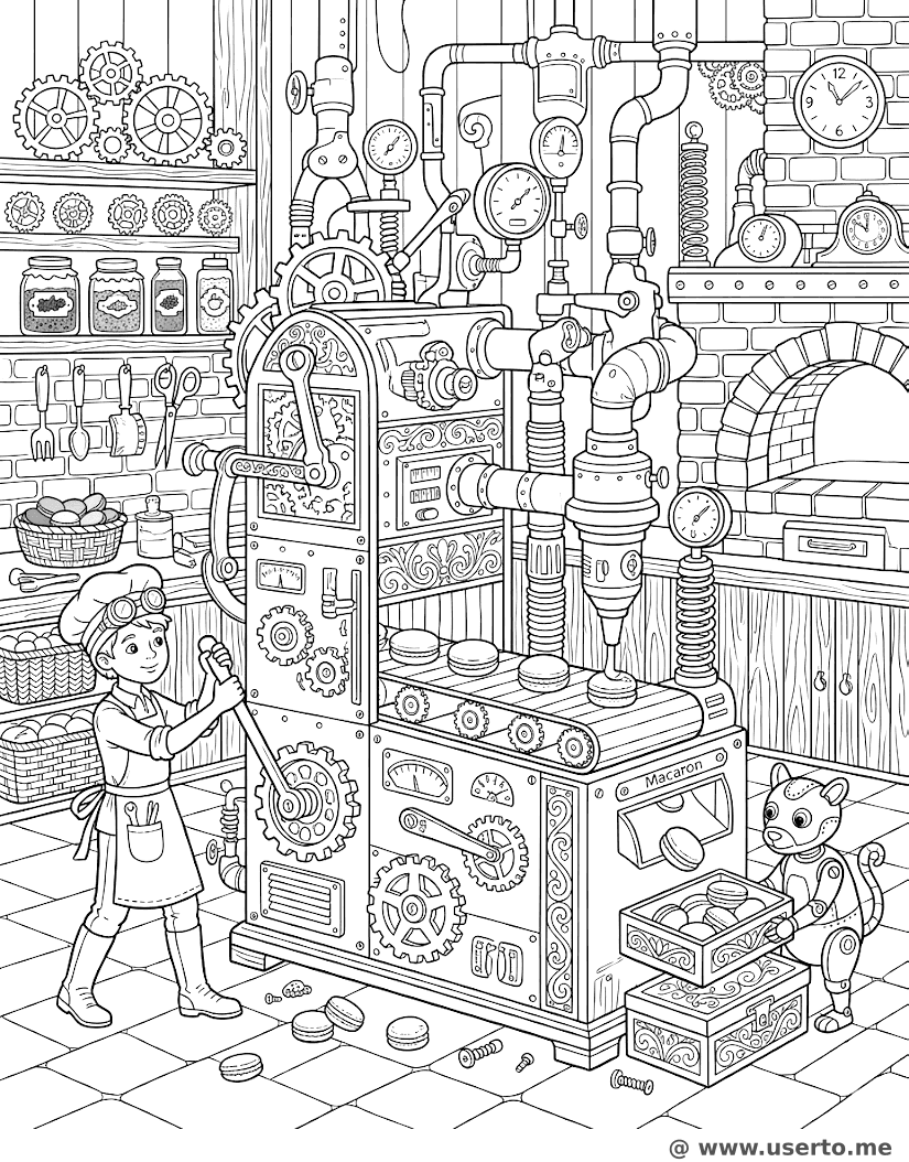 The Steampunk Macaron Factory