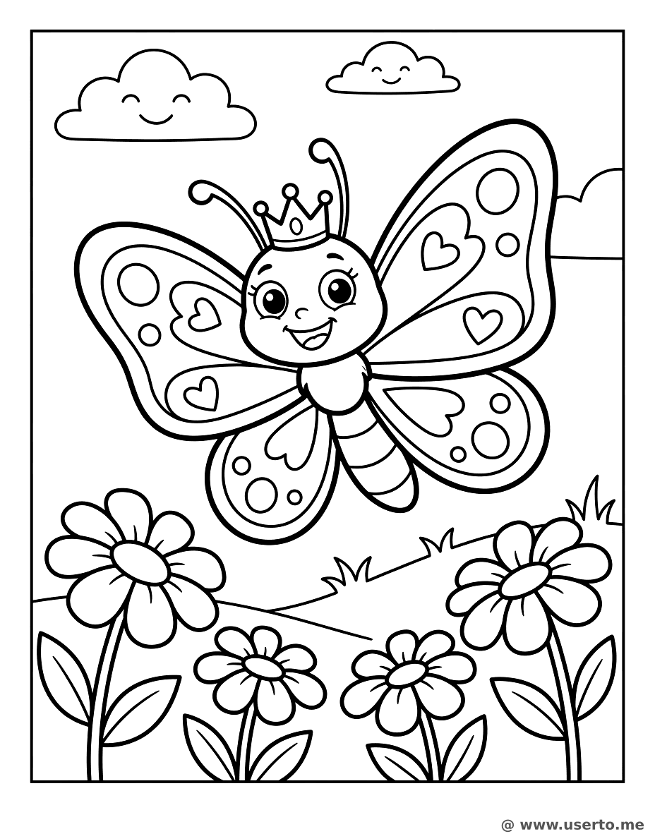 Rainha Borboleta no jardim
