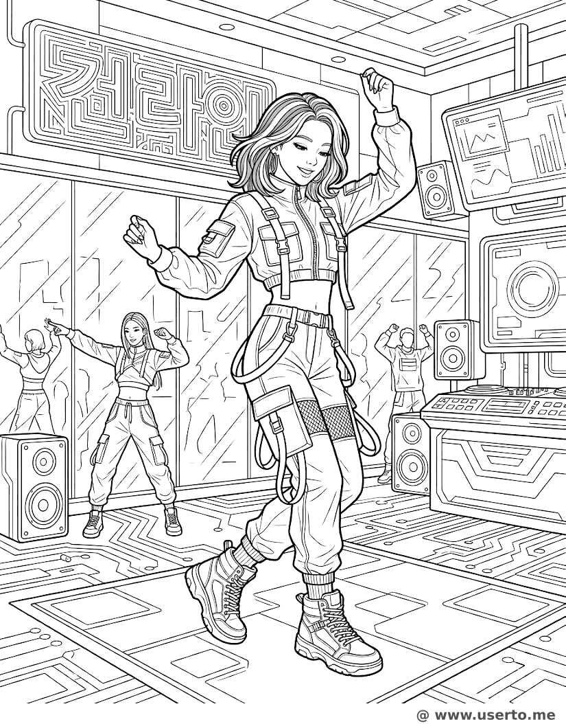 Cyberpunk-Seoul-Tanzstudio