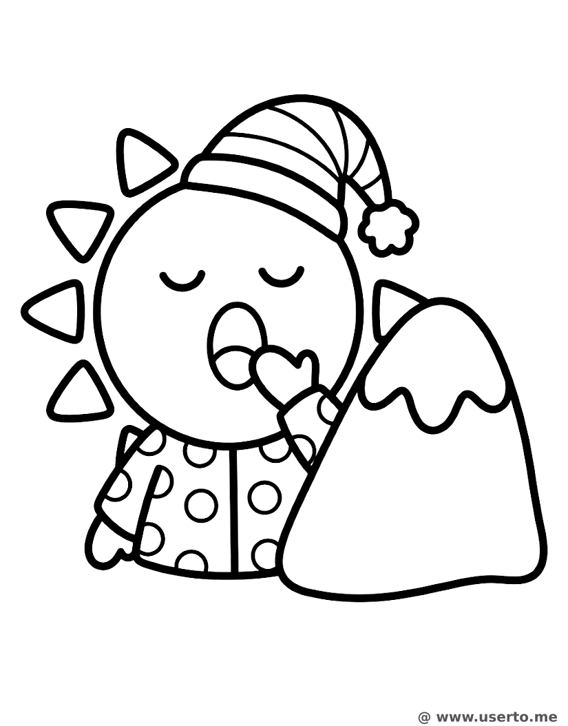O pijama do sol sonolento