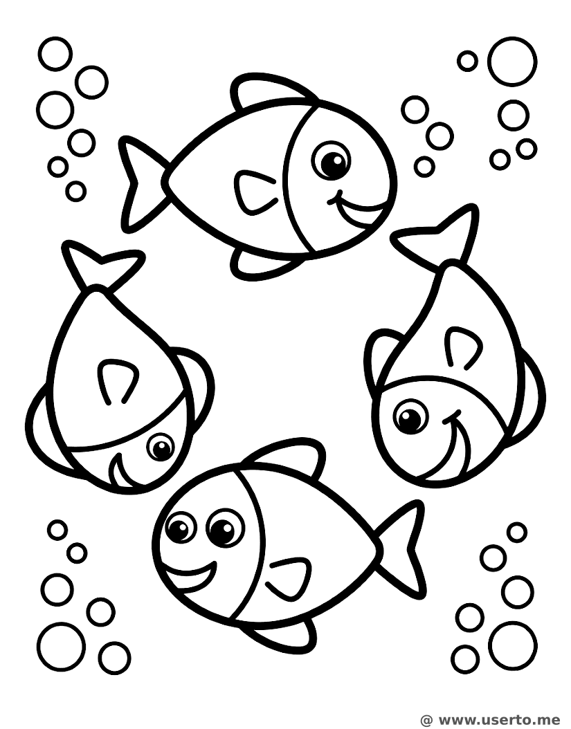 Blubbernder Fischkreis