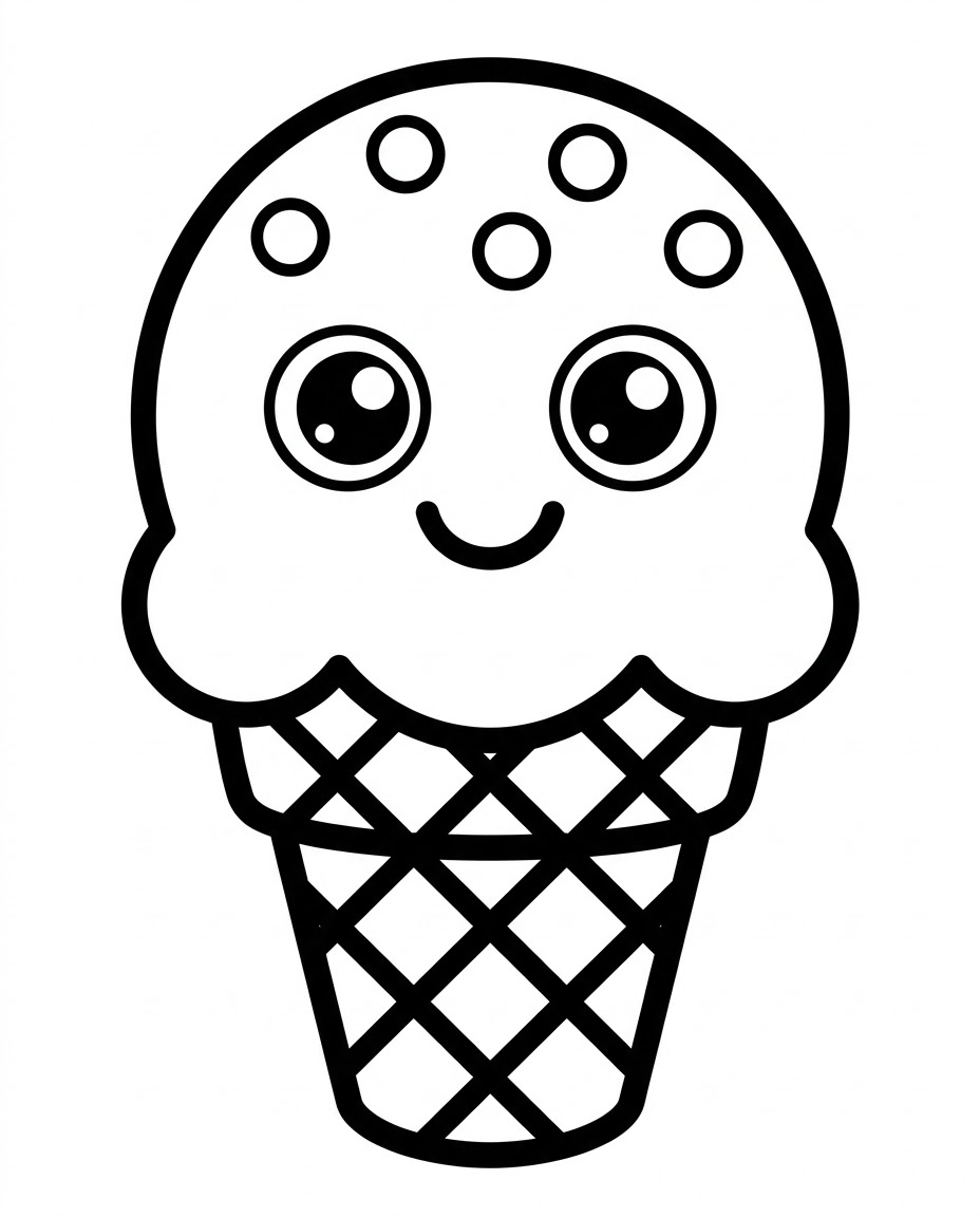 Happy Ice Cream Cone