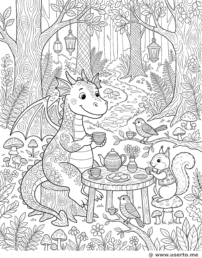 Die kleine Teeparty des Drachen