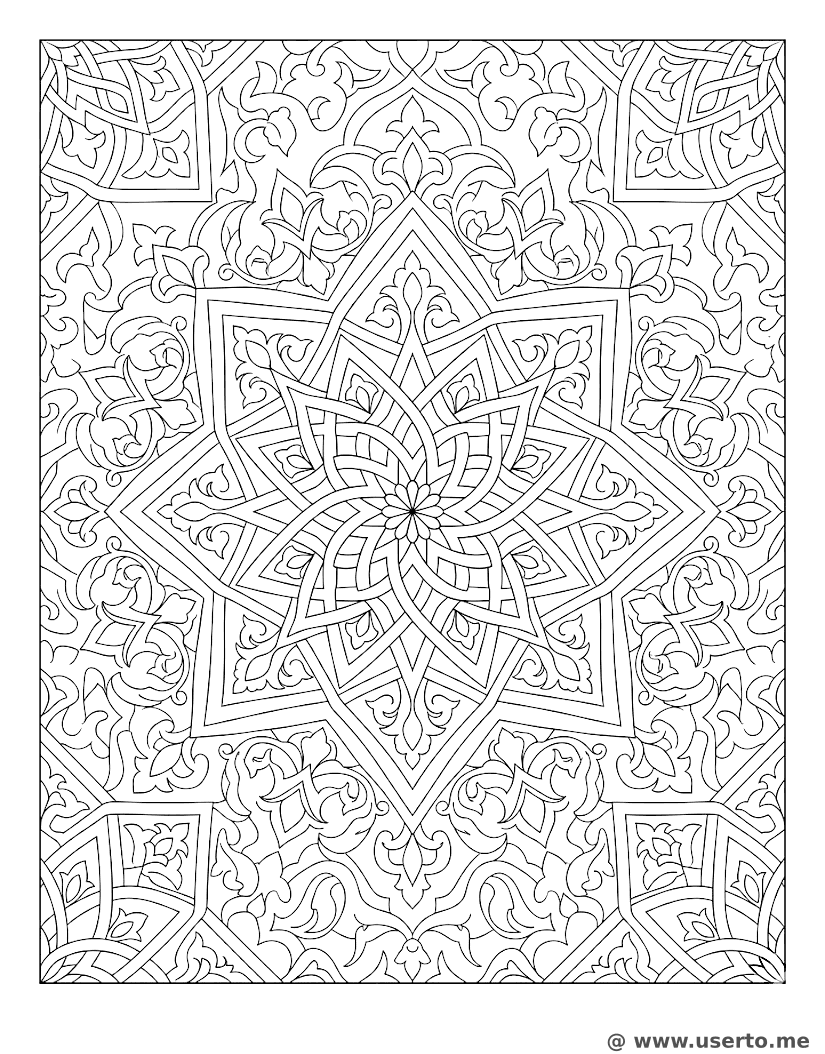 Islamischer Geometrischer Sternenpalast
