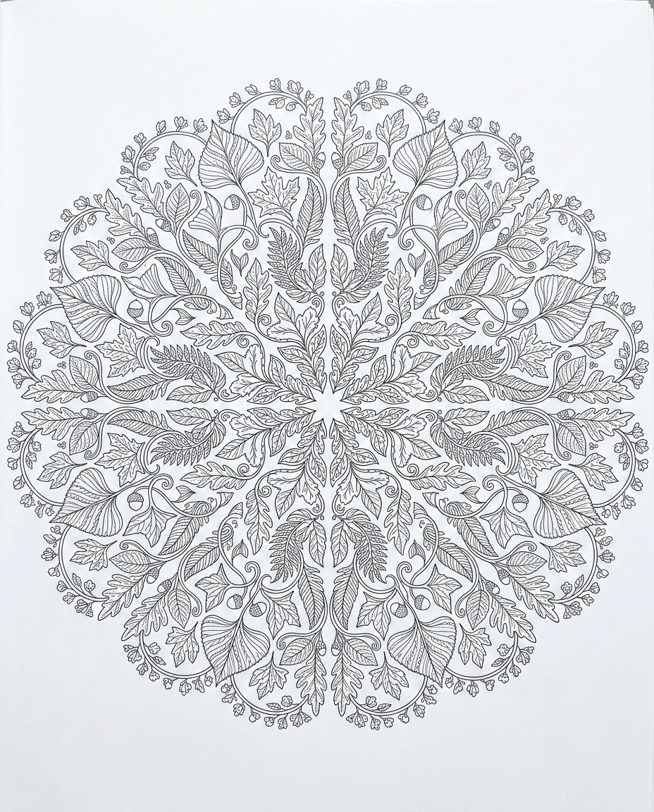 Beautiful Leaf Mandala
