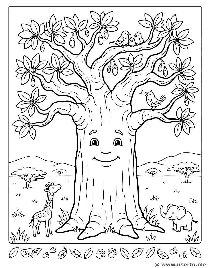 Der weise alte Baobab-Erzähler