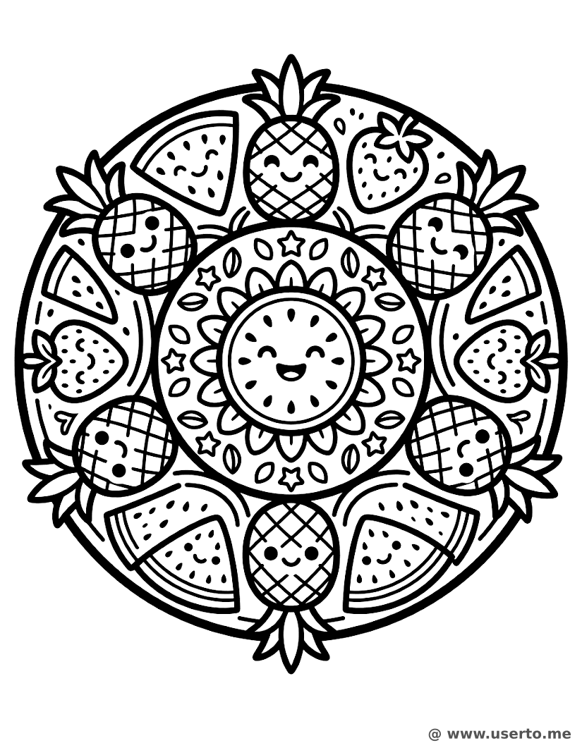 Círculo Doce de Frutas e Cítricos