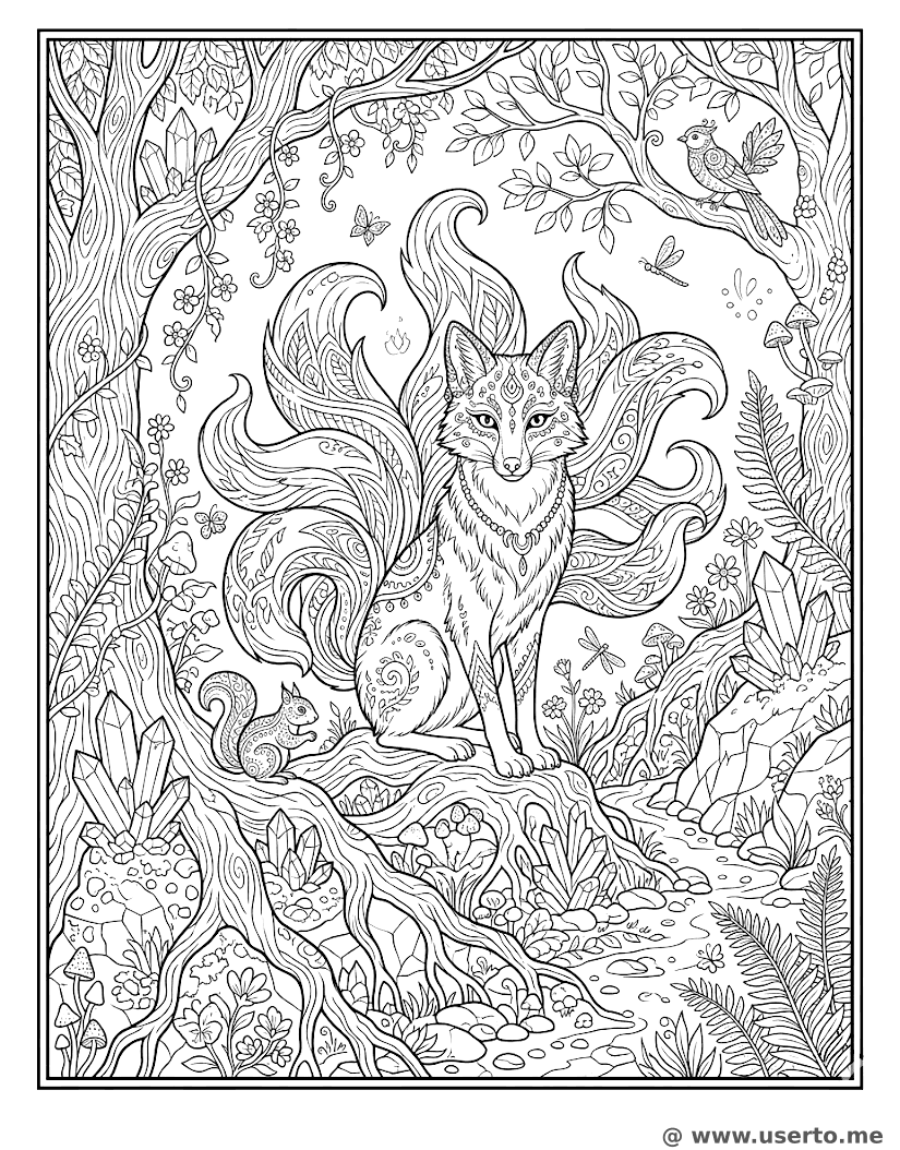 Kitsune, guardián de los cristales