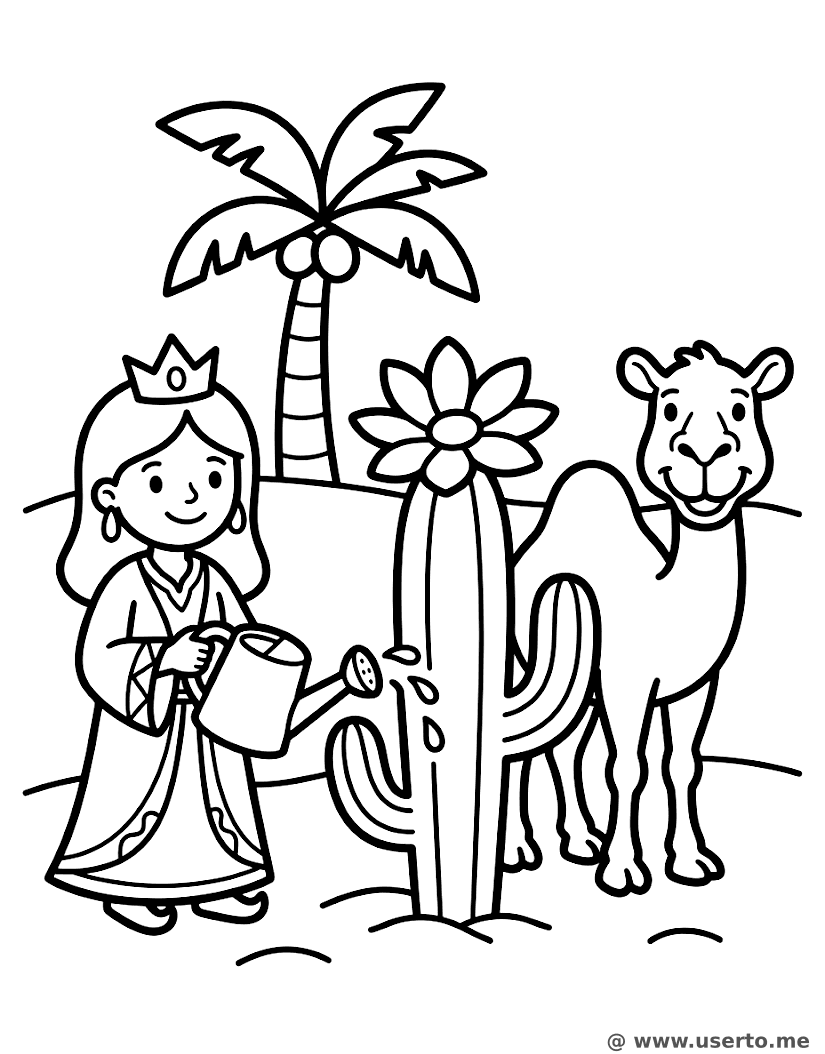 Wüstenoasen-Garten-Prinzessin