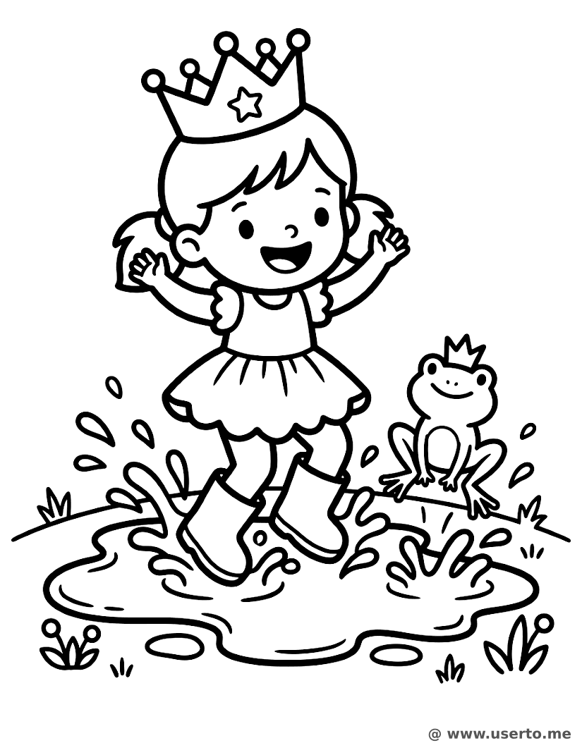 Mud Puddle Frog Princess