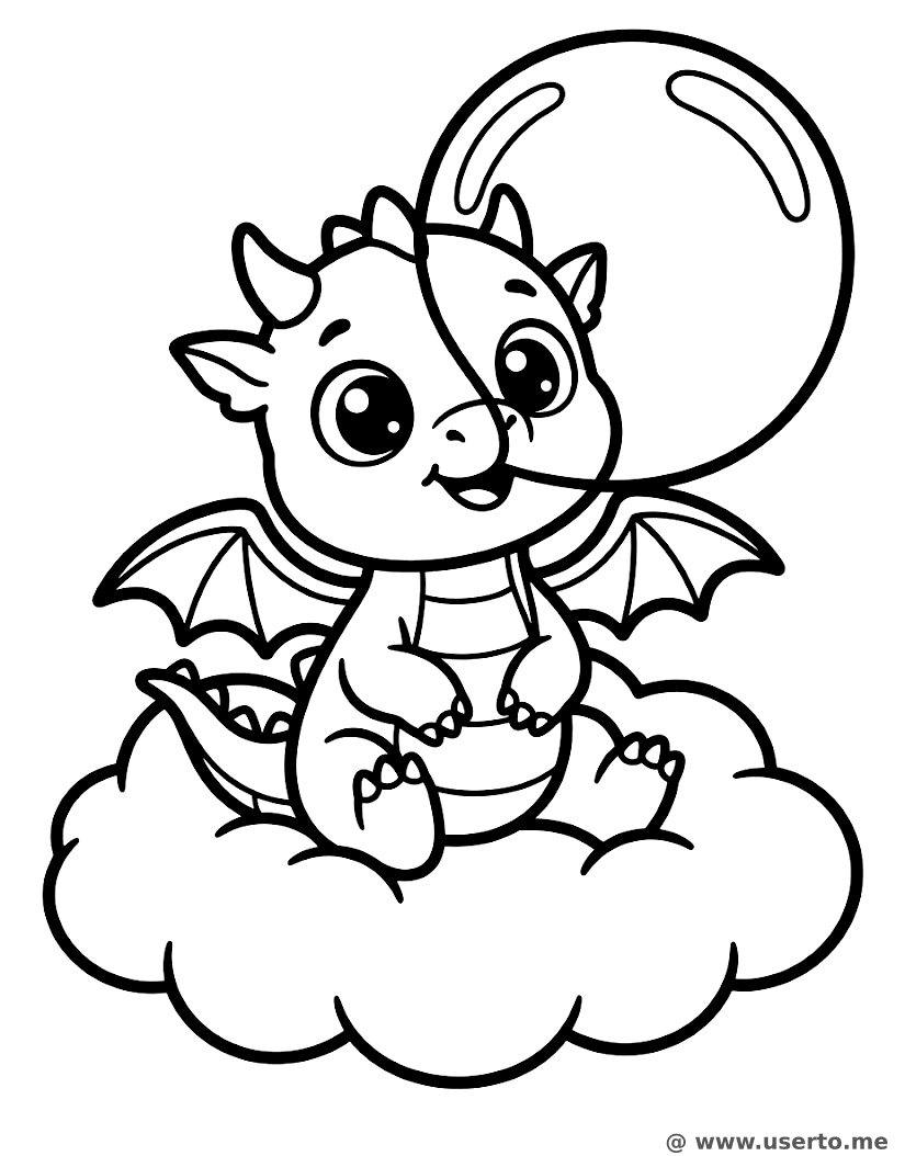 아기 용의 비눗방울 소동