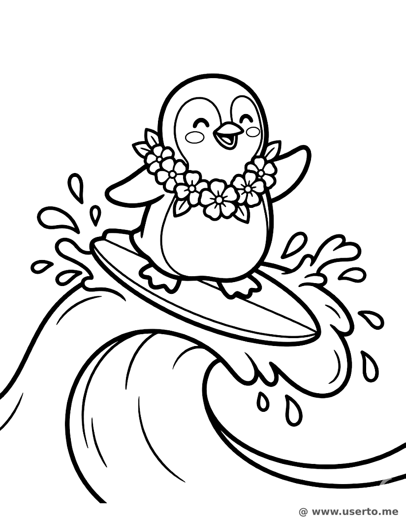 Penguin Surfing Safari