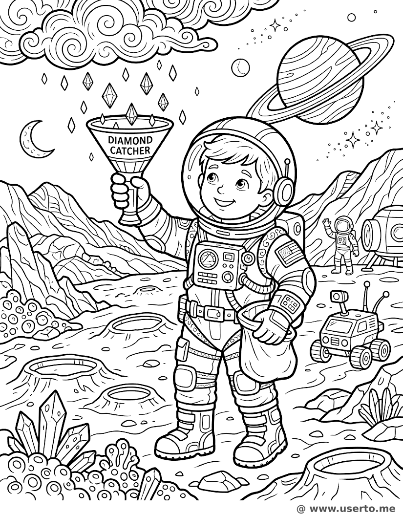 Cosmic Diamond Rain Explorer