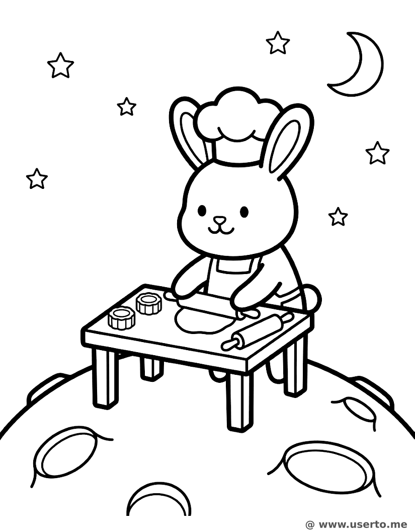 Coelhinho da Lua Padeiro de Mooncakes