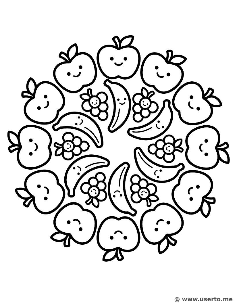 Círculo de Frutas Sorridentes