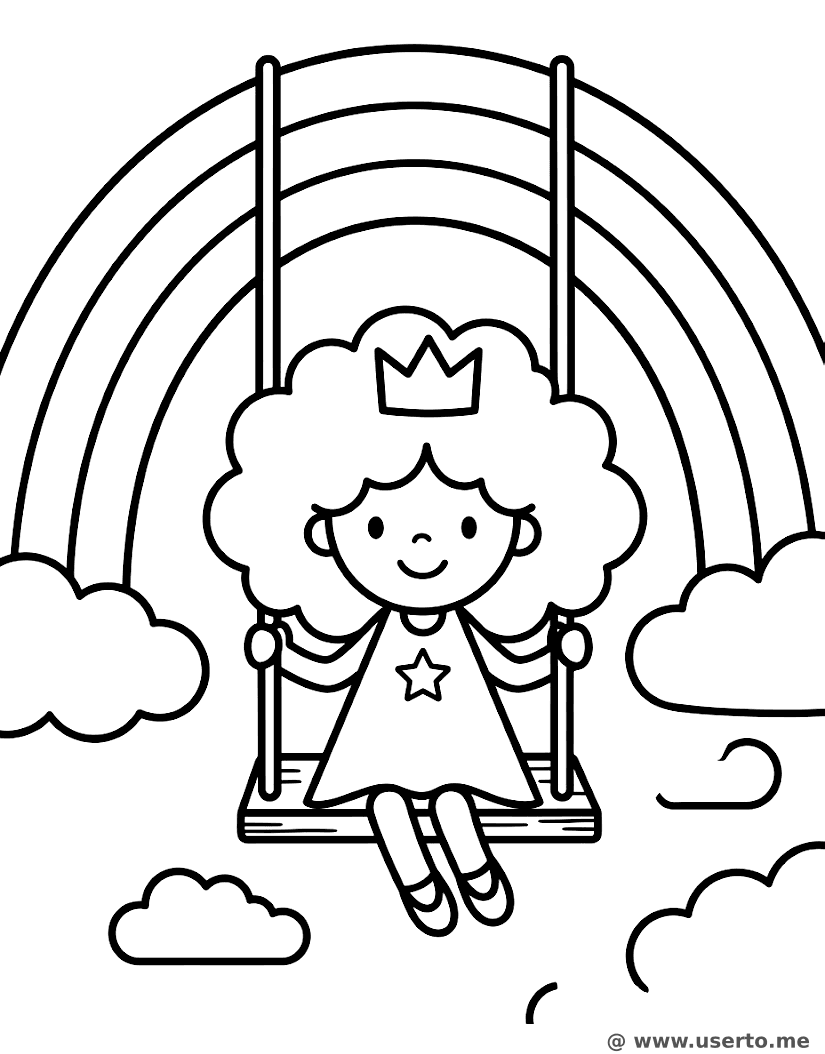 O Balanço de Arco-Íris da Princesa Nuvem