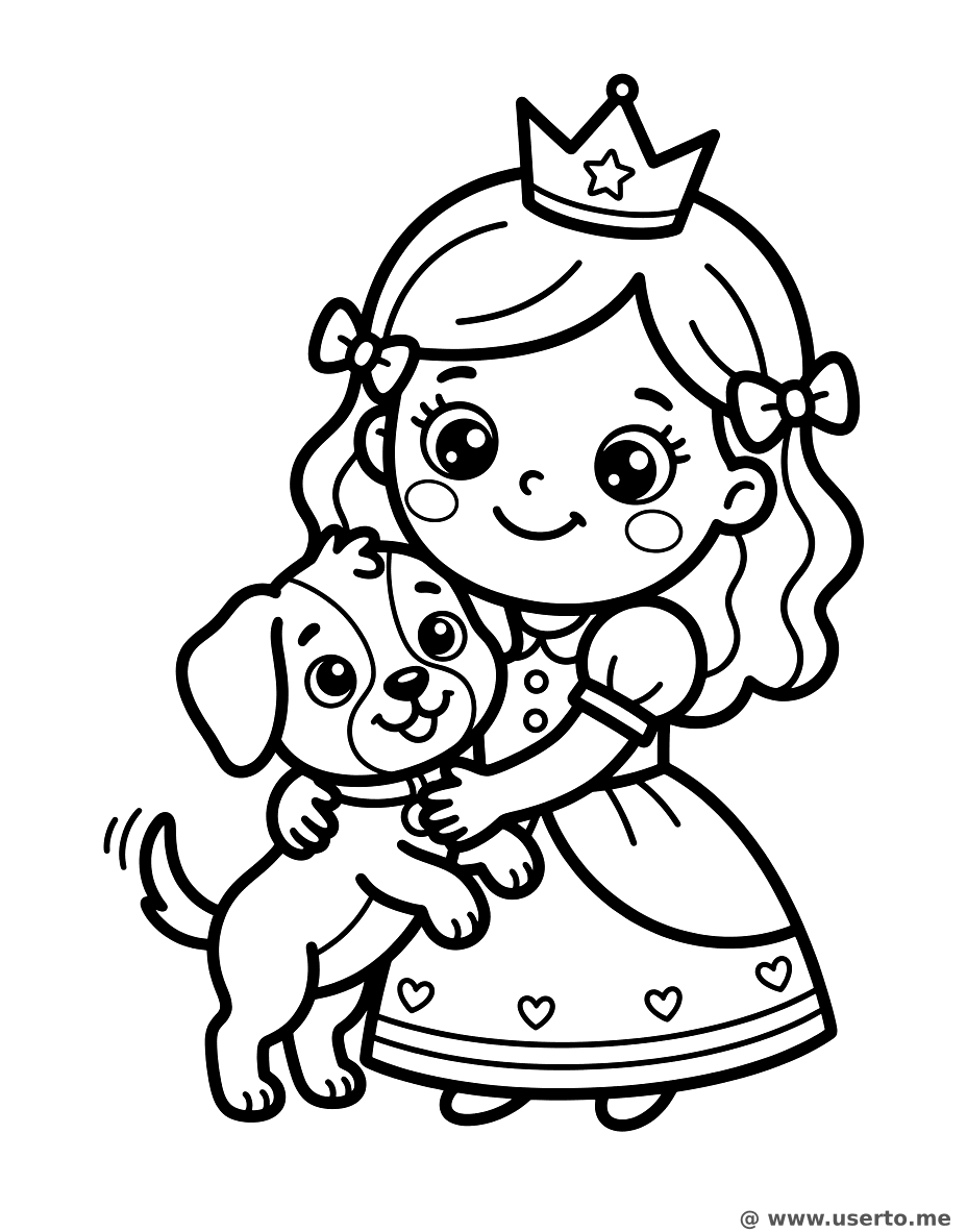 A Princesa Feliz e o Cachorrinho