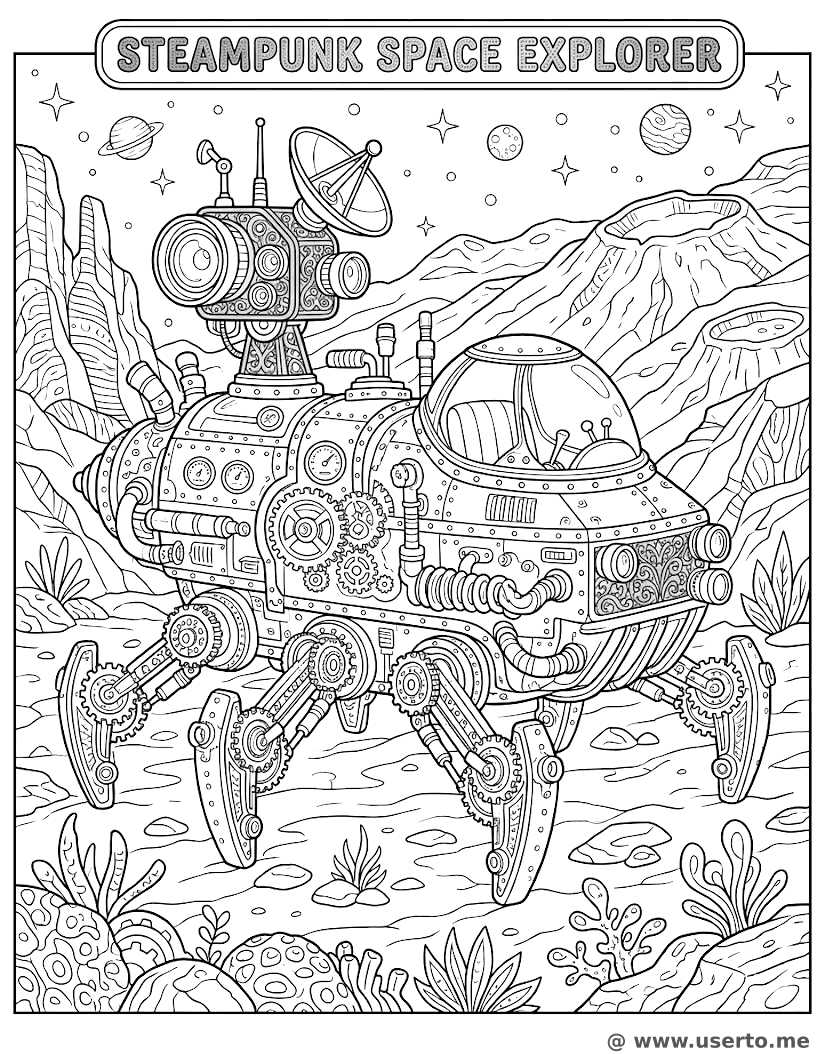 Explorador de Marte Steampunk