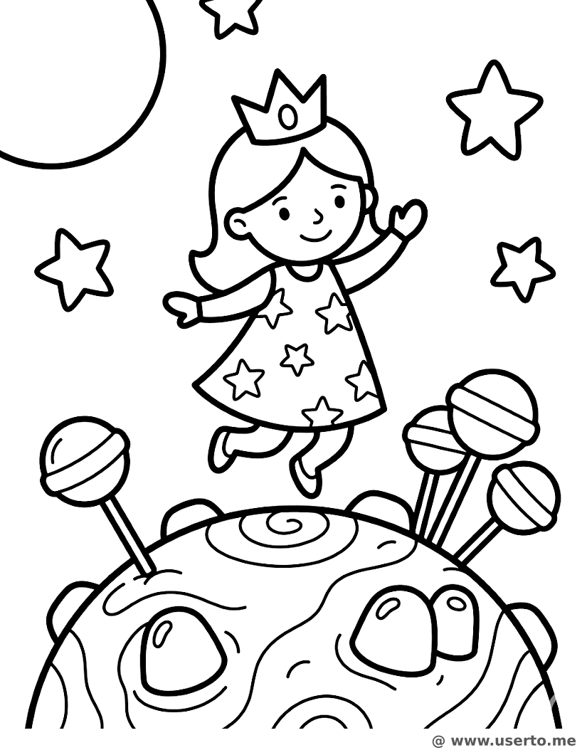 Galaktische Süßigkeiten-Prinzessin