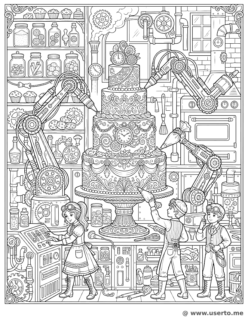 La Máquina de Pasteles Steampunk