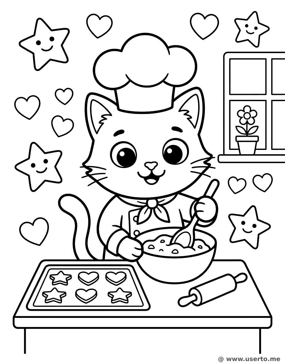 Hora de Galletas del Gato Chef
