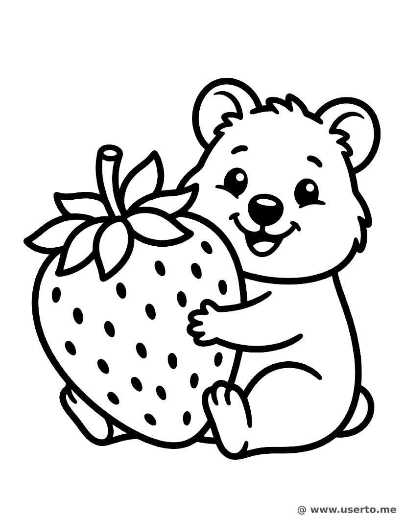 O Lanche de Morango Gigante do Quokka