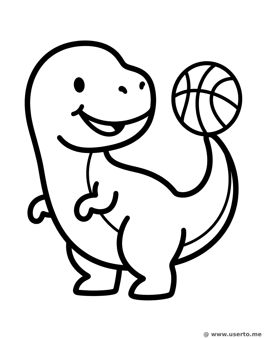Basketball Baby Dino