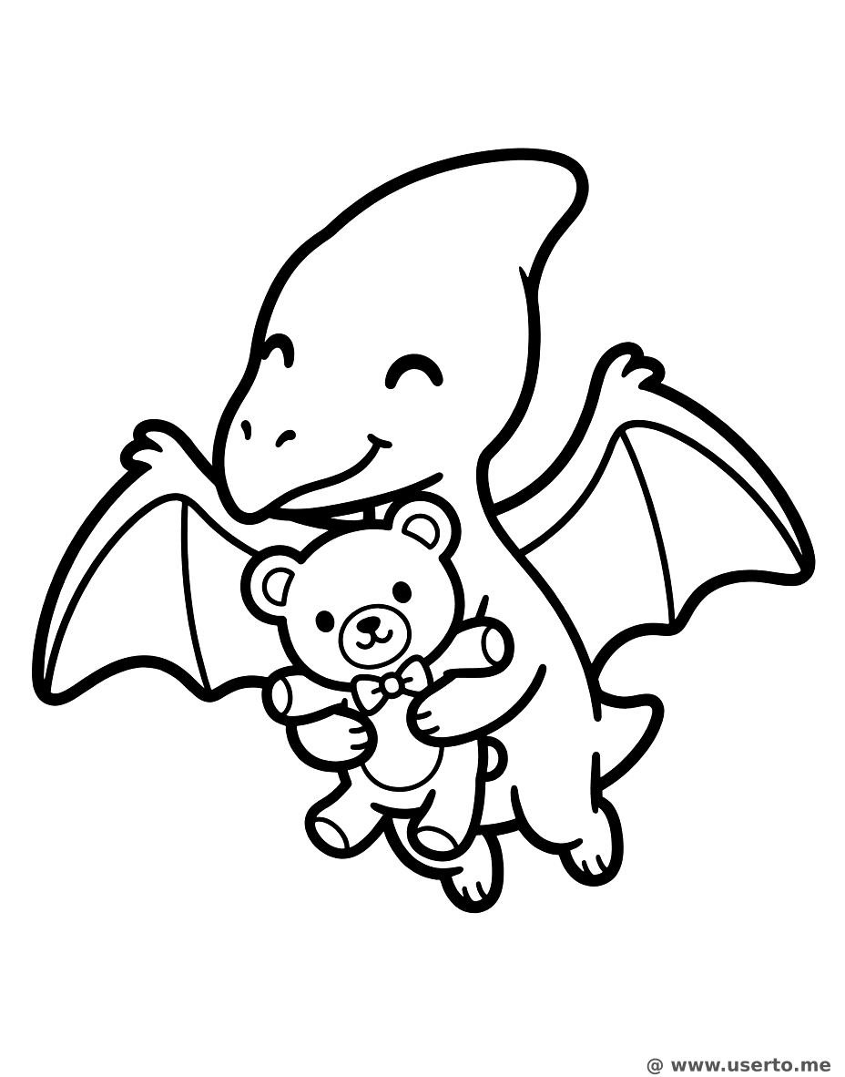 Pterodactyl and Teddy Bear