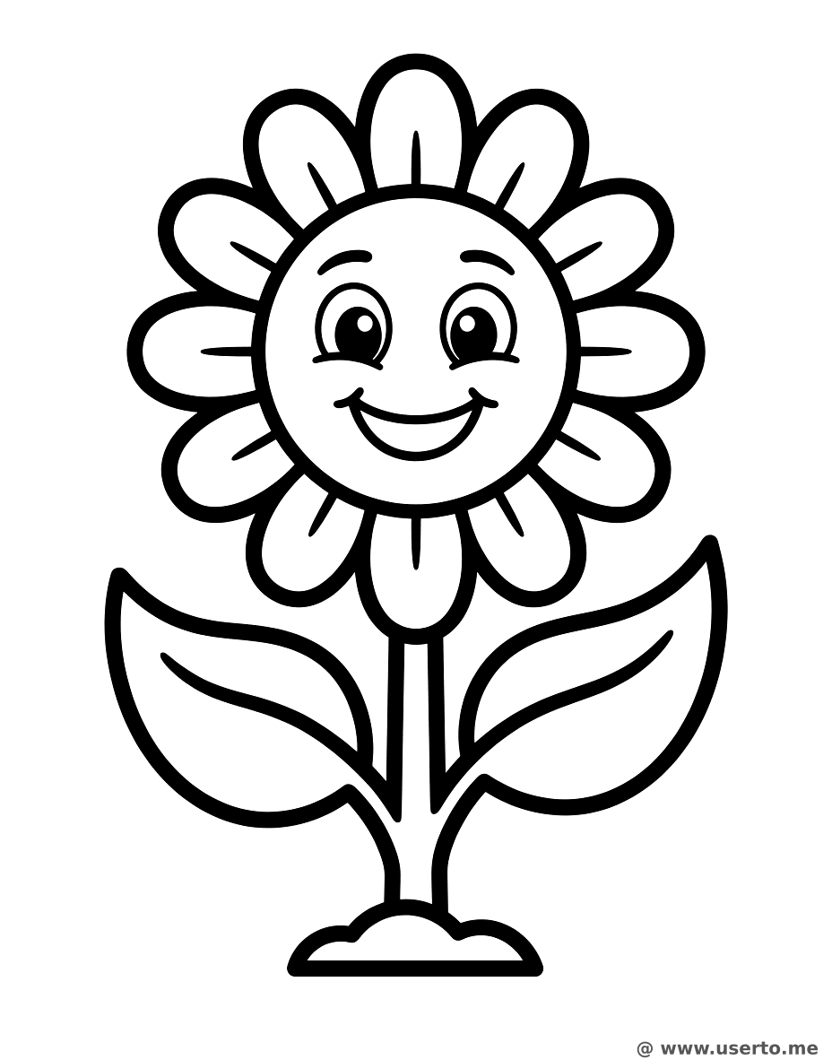 춤추는 행복한 해바라기