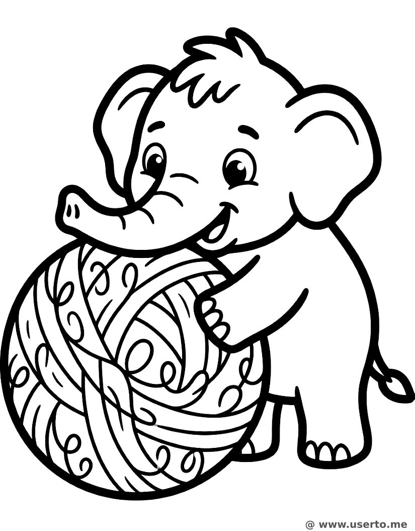 A bola de lã do bebê mamute