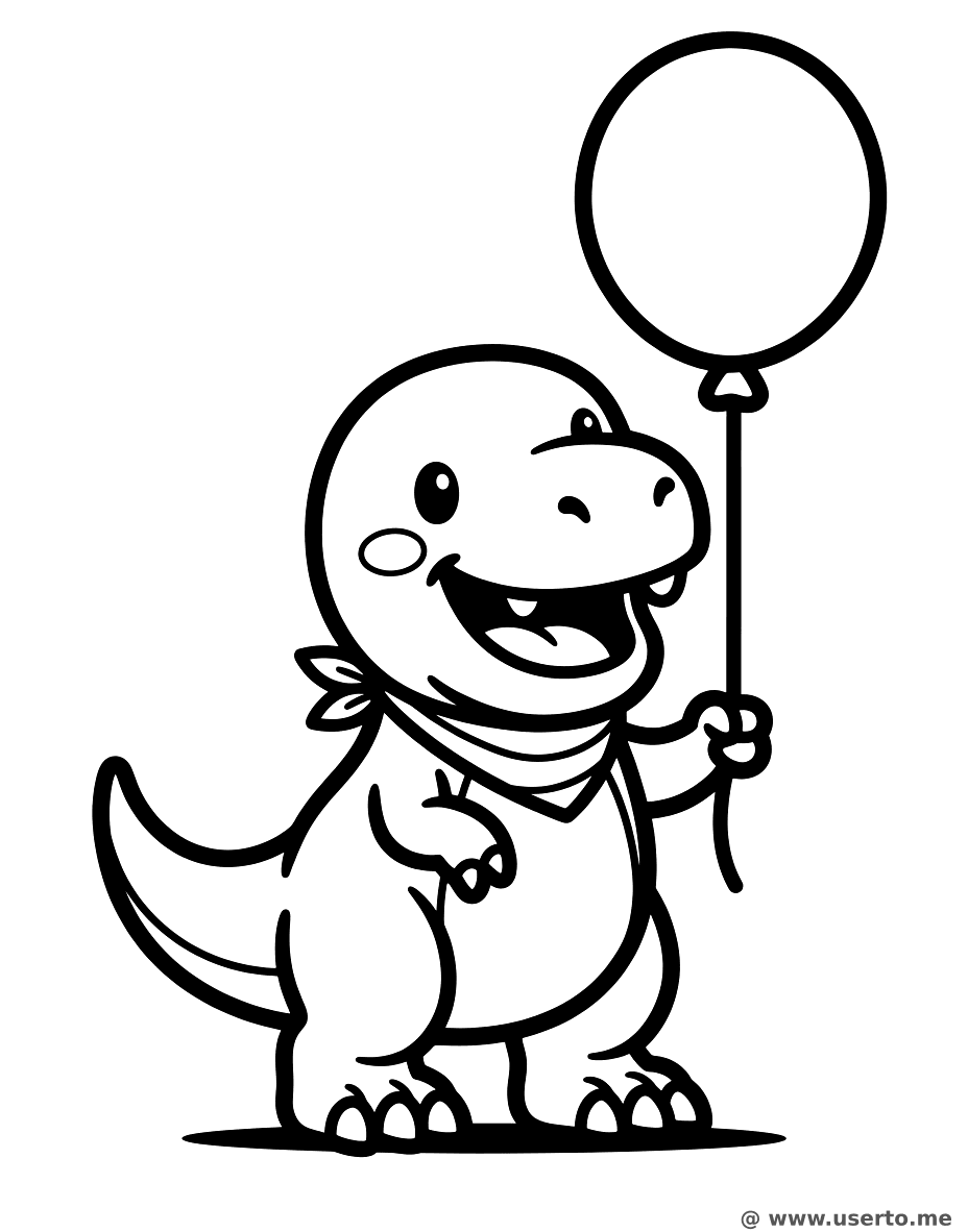 Baby Rex' großer Ballon