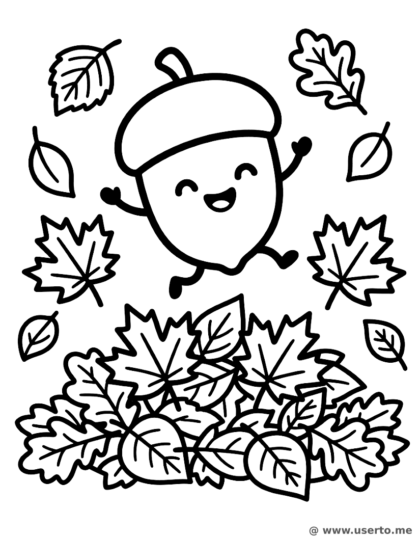 Acorn's Autumn Leap
