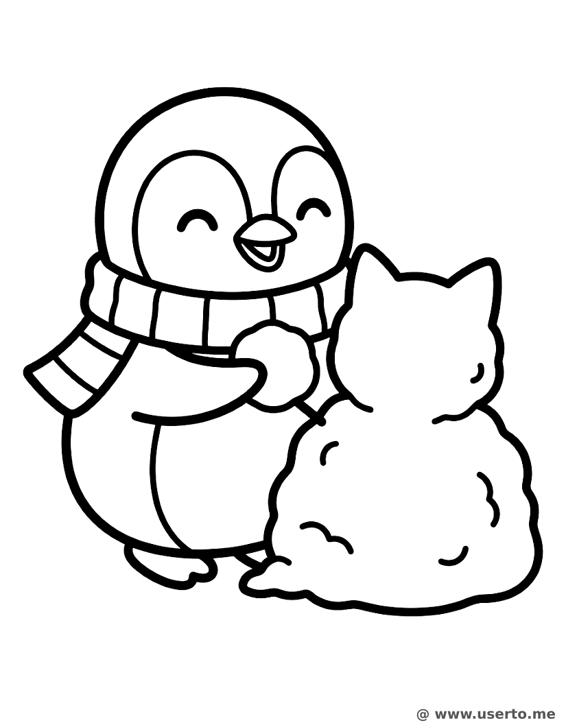 O gato de nieve do pinguim